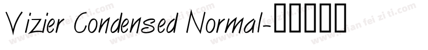 Vizier Condensed Normal字体转换